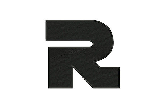 Letter R: A Bold Monochrome Design for Craft Fair Success
