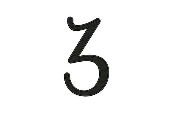 Number 3: A Versatile Embroidery Design for Gifts
