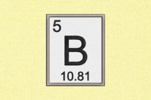 Periodic Element 5 B Boron Applique Review