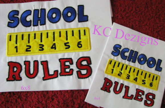 School Rules Embroidery Design Review